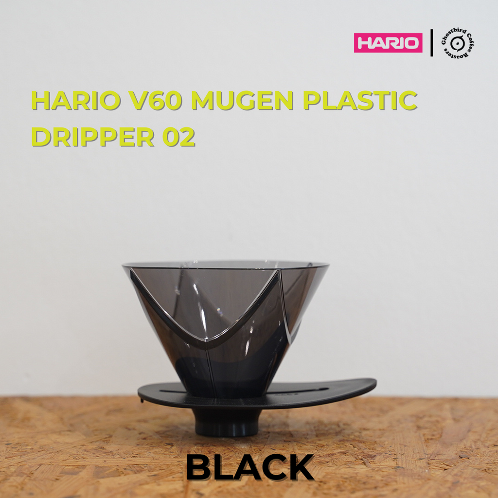 HARIO V60 MUGEN PLASTIC DRIPPER 02 - BLACK