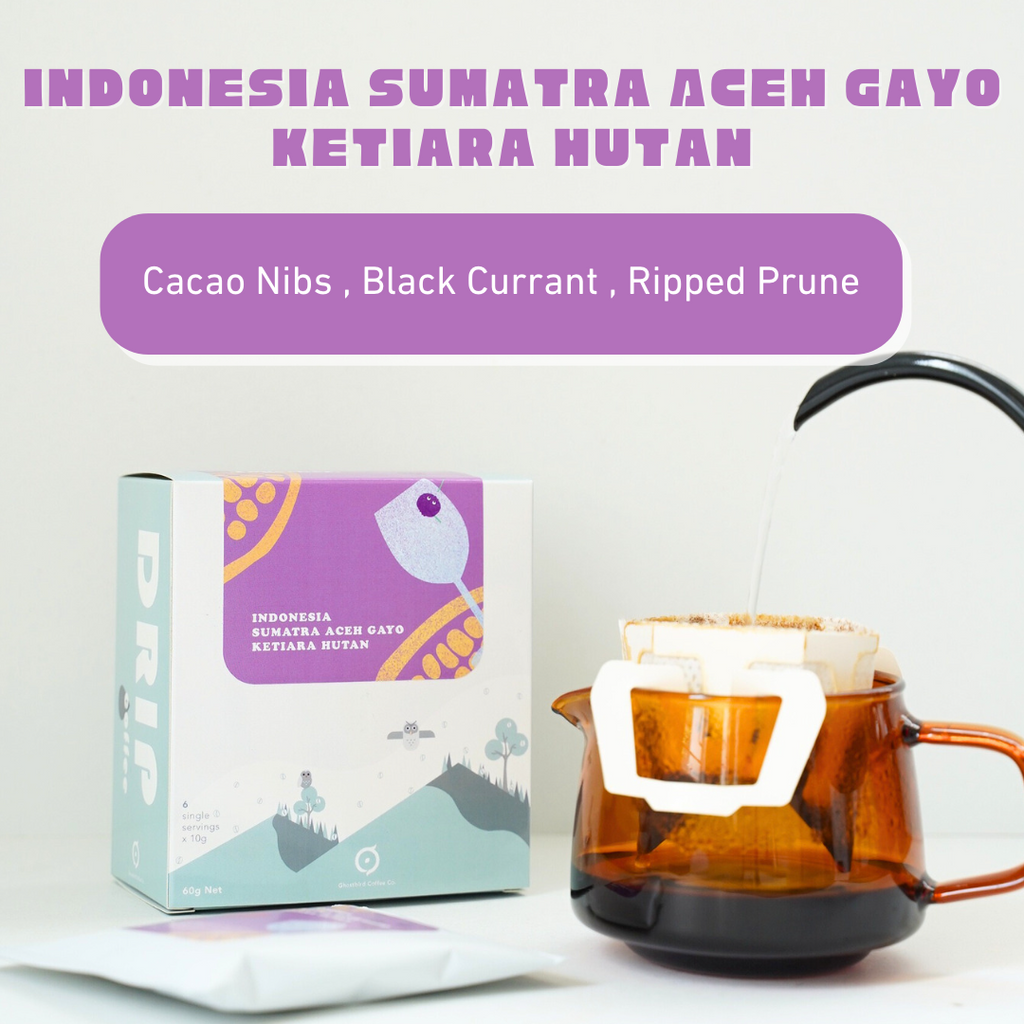 Owlsome Drip Bag Coffee - Indonesia Sumatra Aceh Gayo Ketiara Hutan [ Wine Process ]