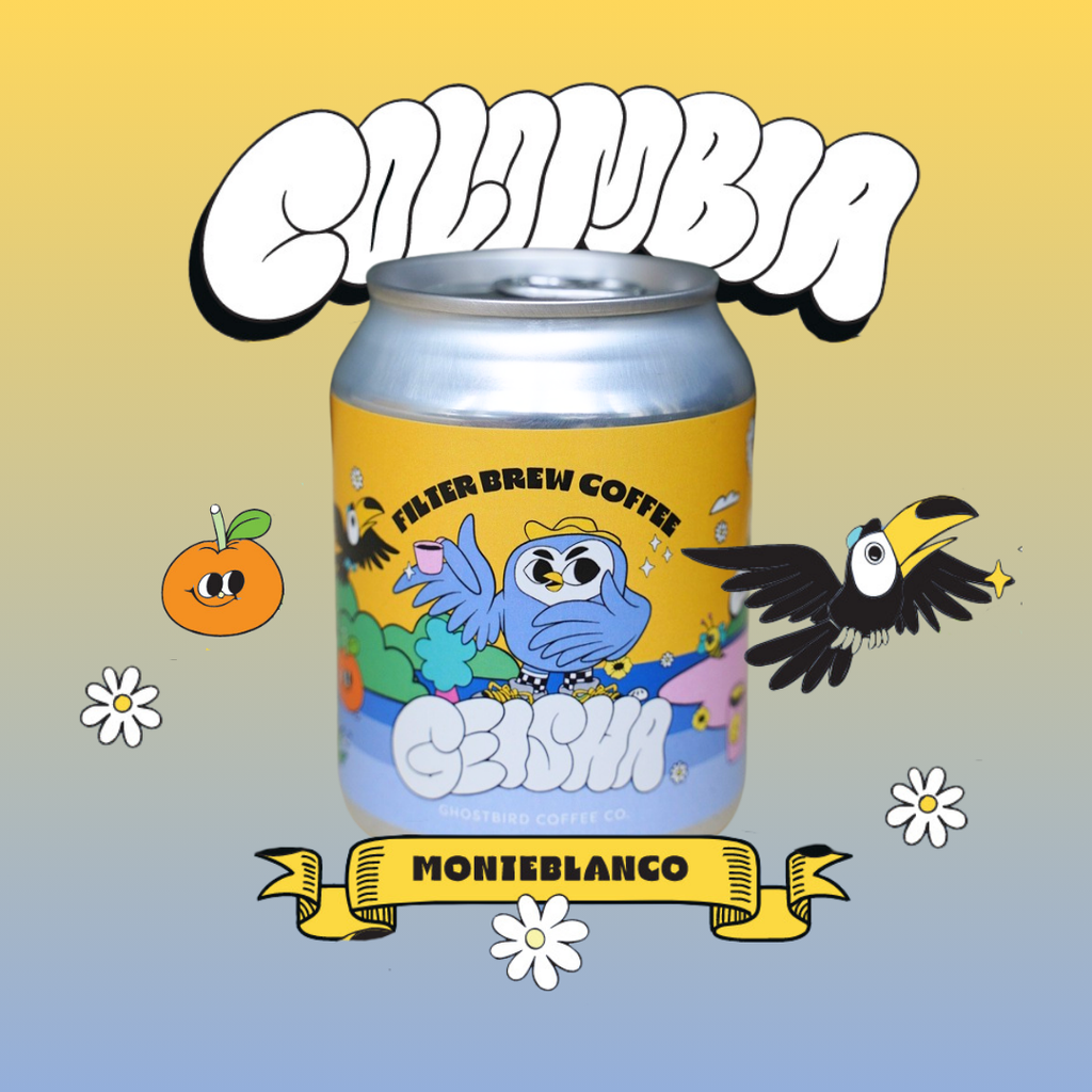 [Pack of 6] Colombia Monteblanco Geisha Filter Brew Canned Coffee