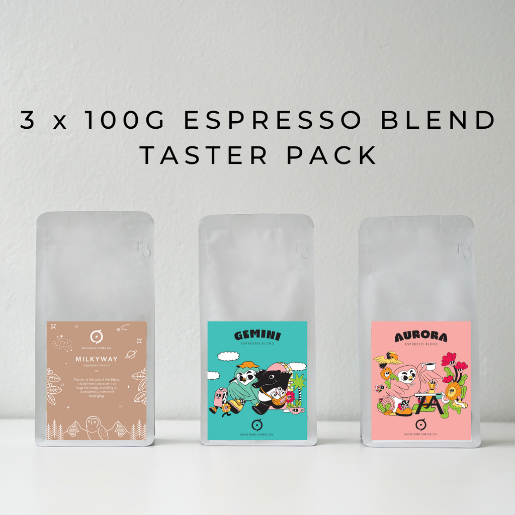 3 x 100G Espresso Taster Packs