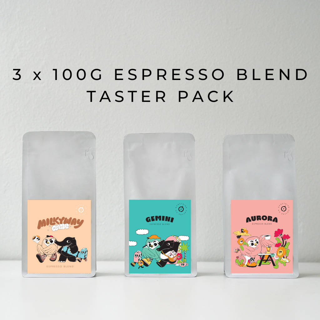 3 x 100G Espresso Taster Packs